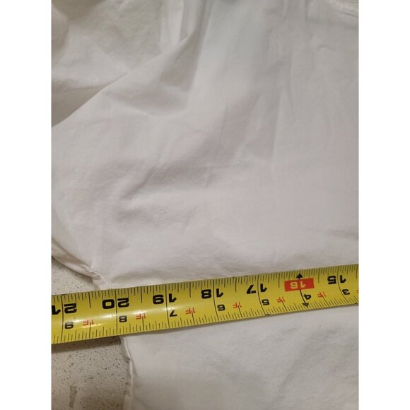 Cuyana Alpaca Boat Neck High Low Top White Boxy Oversized Cap Sleeve Small - Picture 8 of 8